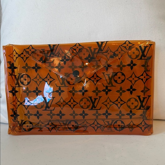 Lowest price: Louis Vuitton Monogram plastic Clutch bag pouch toiletry purse - Picture 5 of 8
